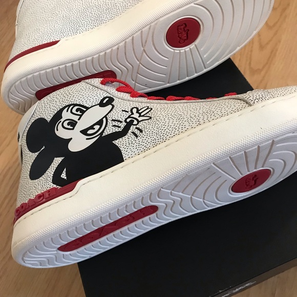 🐭❤️ Coach Disney Mickey X Keith Haring High Top Sneaker - Picture 10 of 13
